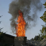 Chimney fire as a result of neglecting Freehold chimney service